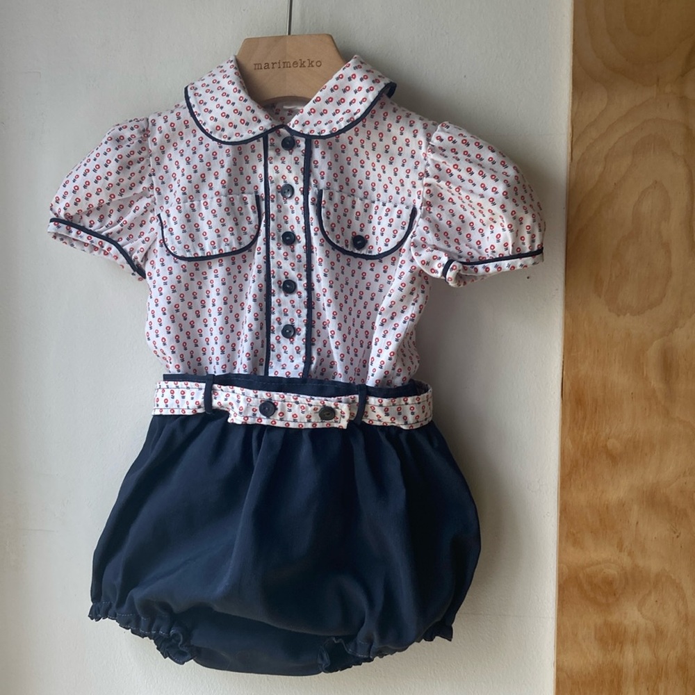Vintage bubble romper play suit size 12 months